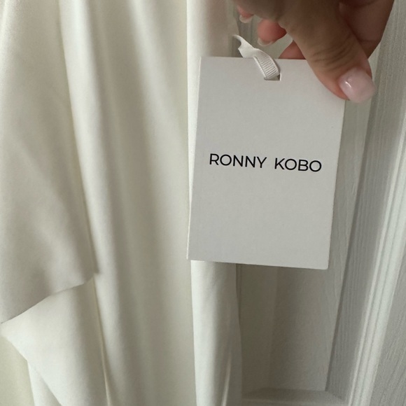 NWT RONNY KOBO RAVENNA DRESS IN WHITE SIZE S NEVER WORN - Picture 9 of 10